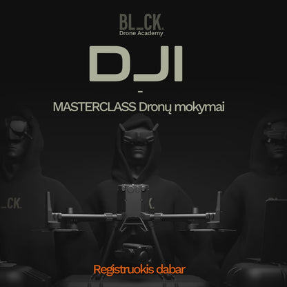 DJI  Masterclass dronų mokymai